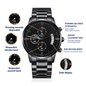 Black Chronograph Watch for Him