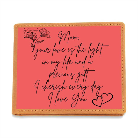 Leather Wallet for Mom