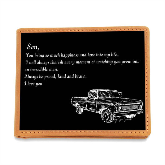 Leather Wallet for Son