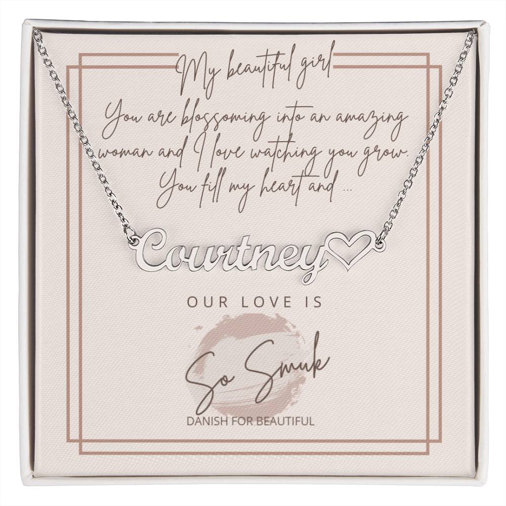 Heart Name Necklace