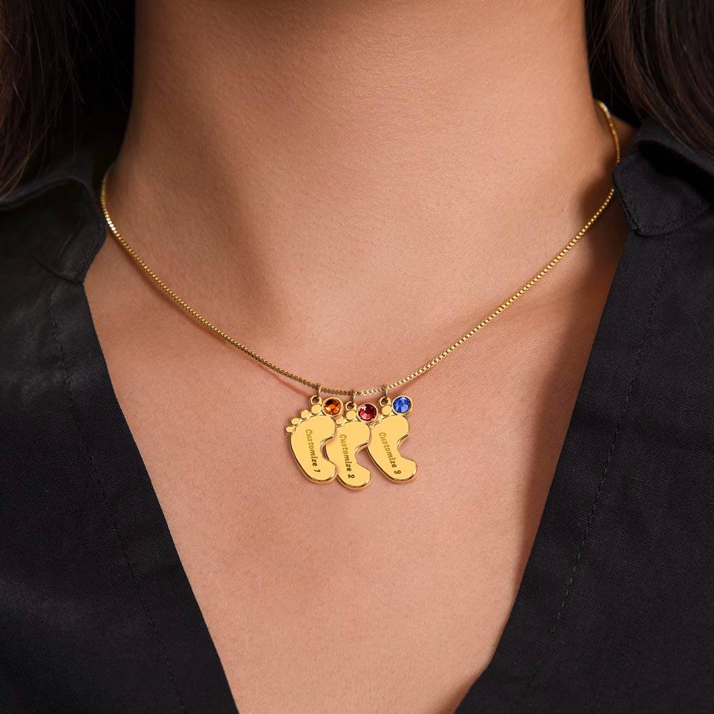 Foot Print Necklace