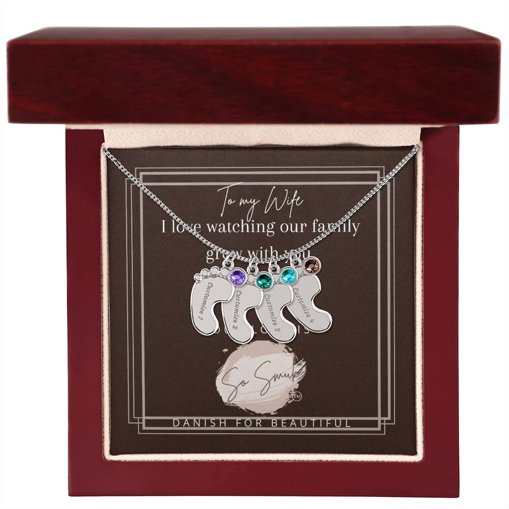Foot Print Necklace