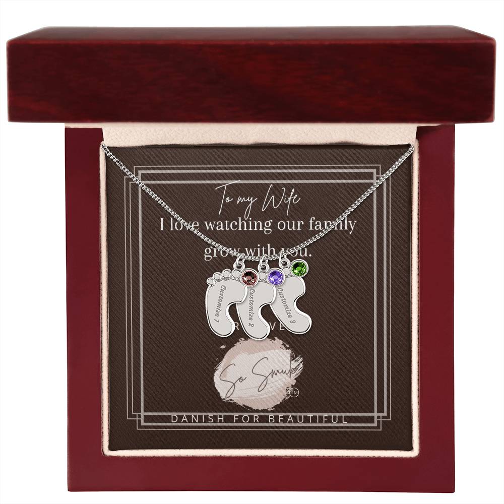 Foot Print Necklace