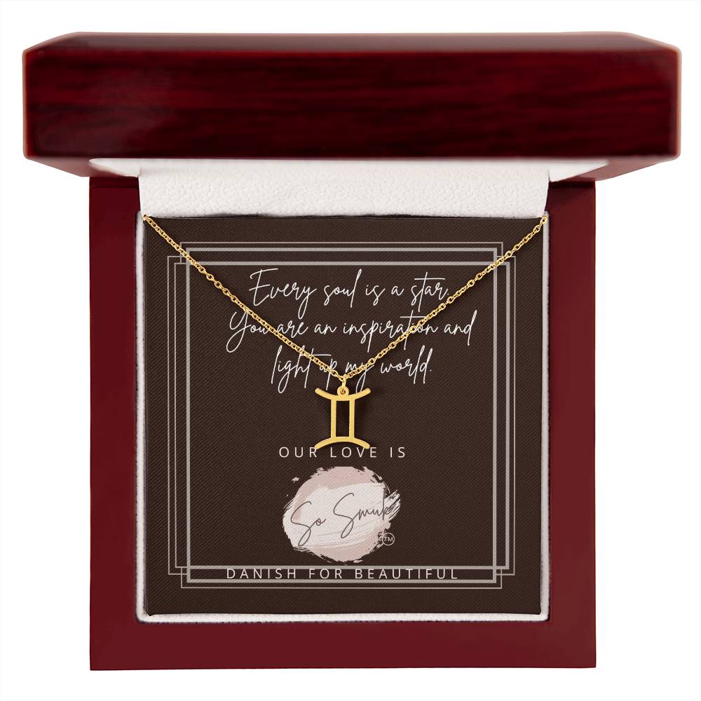 Zodiac Name Necklace