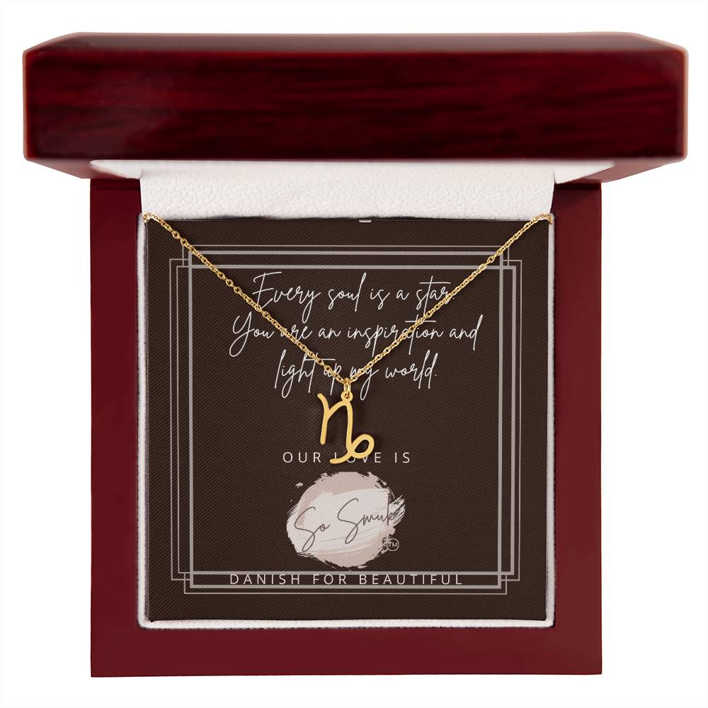 Zodiac Name Necklace