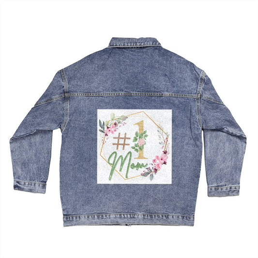 Mom is #1 Denim Jacket