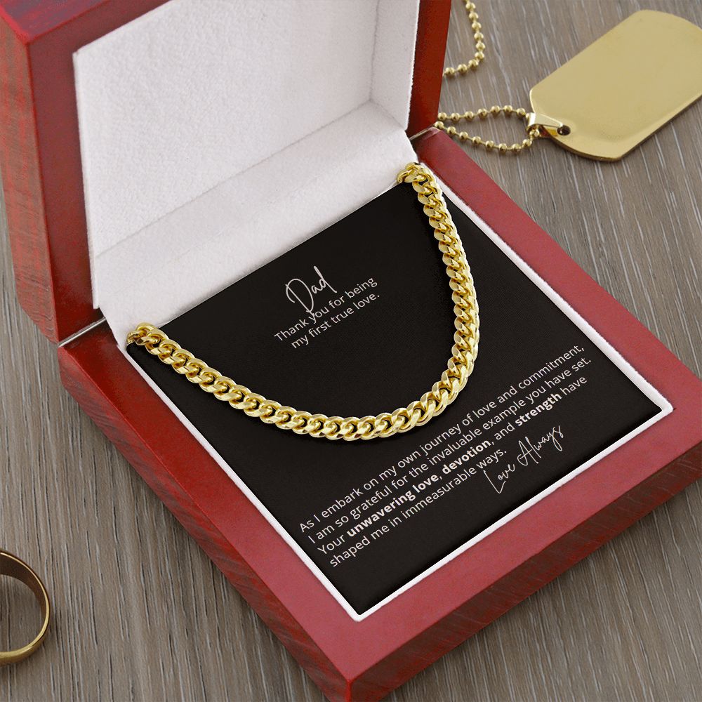 Dad - True Love - Cuban Link Chain