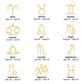 Zodiac Name Necklace
