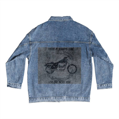 Men's Motorcycle theme jean jacket