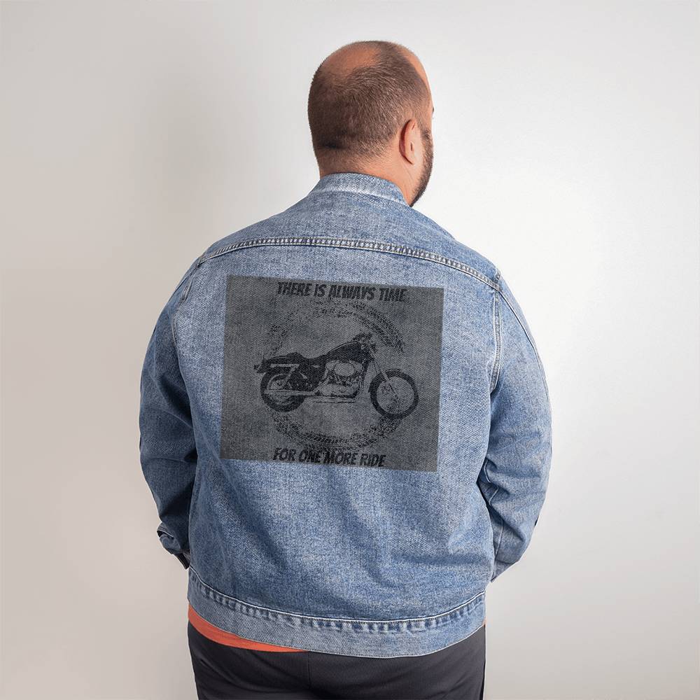 Men's Motorcycle theme jean jacket